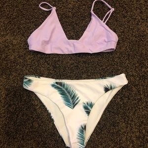 SHEIN palm leaf swimsuit